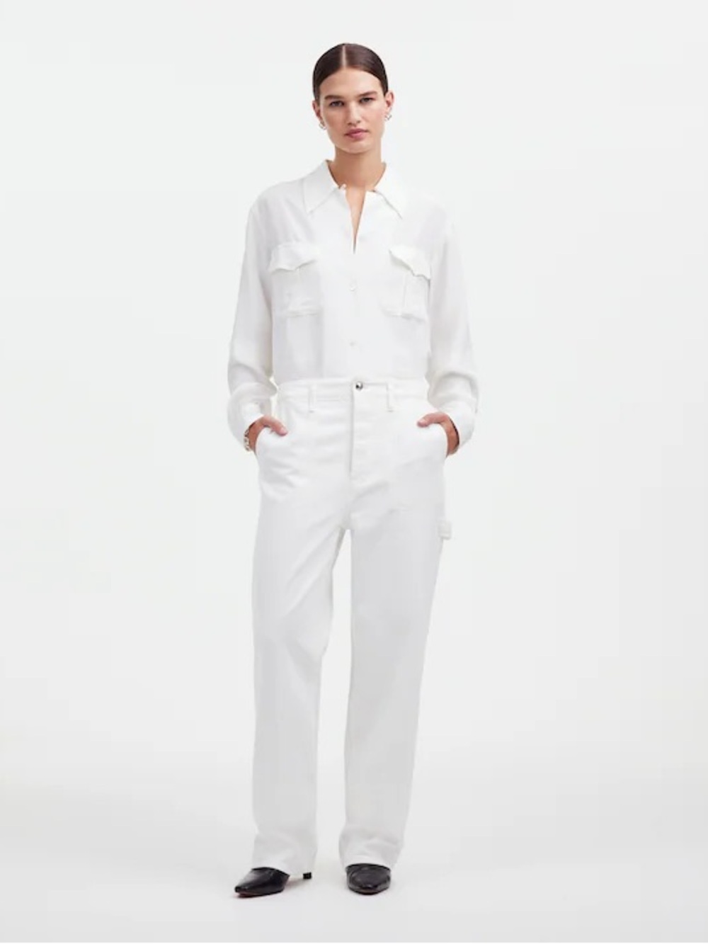 Alexa Chung x Madewell Workwear Jeans in True White
